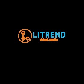 Логотип виртуальная веб-студия "Litrend"