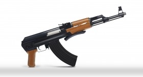 "АК - 47" ( нарисован без помощи графического планшета)