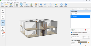 3д проект дома.2 этожа.