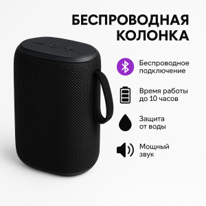 Инфографика товара беспроводная колонка