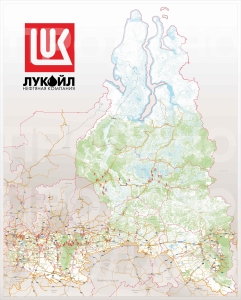 Карта заправочных станций России для Лукойла