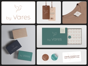 Логотип и айдентика для бренда детской одежды by Vares