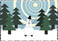 Снеговик в шляпе