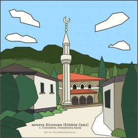 Мечеть в векторном мире