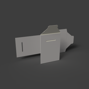 Картонный кошелек с закрывающим клапаном