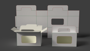 Картонная пачка с ручкой для переноски