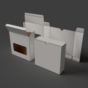 Пачка из микрогофрокартона. Открытая, закрытая и разобранная