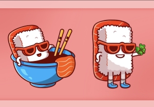 стикеры суши