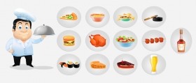 Иконки еды для сайта Noono