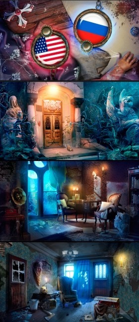 Matte paintings для игры "Старый дом – Побег" 