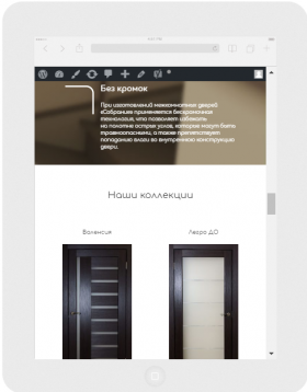 Сайт для дилера дверей Собрание в Омске