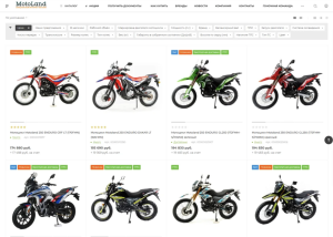 Разработка интернет-магазина мототехники