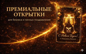 Создам премиальную поздравительную открытку для бизнеса или