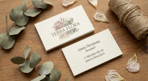 Визитка, визитная карточка для флориста