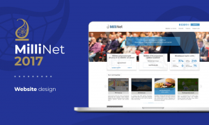 Веб и UI/UX дизайн для MilliNet 2017