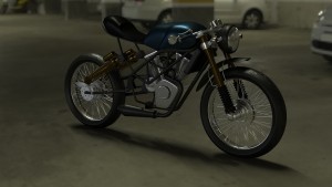 3д модель мотоцикла в стиле
