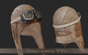 Helmet aviator WW2