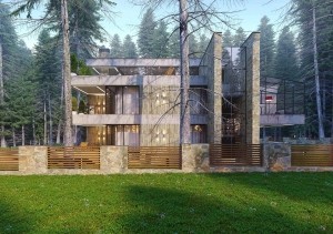 Проект и визуализация дома в современном стиле