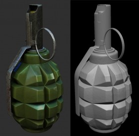 3D модель гранаты ф1 Россия