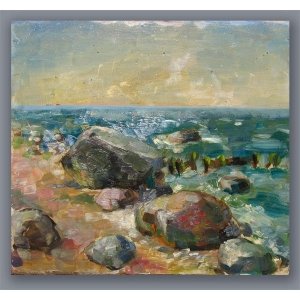 камни на побережье