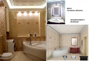 ванная в классическом стиле