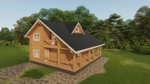 3d Визуализация и моделирование частного дома.