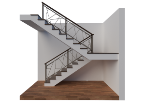 3d Моделирование и Визуализация лестницы