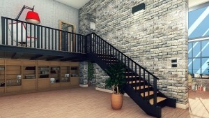 3d моделирование и визуализация лестницы