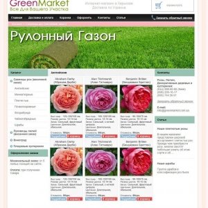 Дизайн интернет-магазина растений