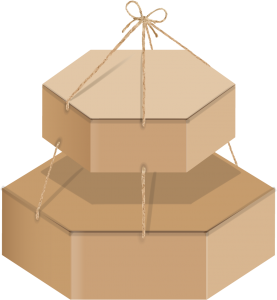 Модель подарочной коробки