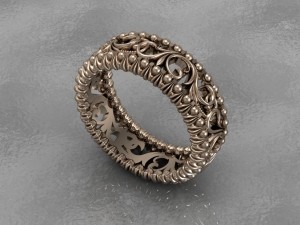 Женское обручальное кольцо Узорное