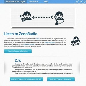 Сайт радиостанции ZenoRadio