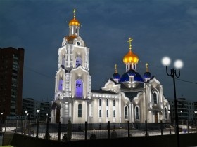 Дизайн освещения собора Ростова-на-Дону