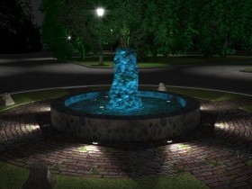 Дизайн освещения фонтана (2009)