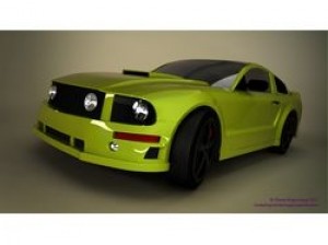 Ford Mustang, 3ds max, VRay