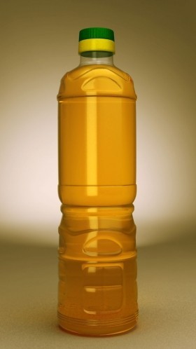Модель бутылки для масла торговой марки 