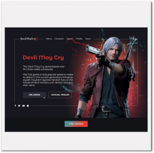 Дизайн игрового сайта