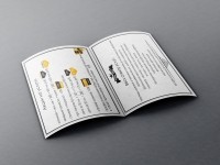 Двухсторонний акционный флаер формат А5 для студии красоты "Да Винчи" в 2-х цветовых решениях