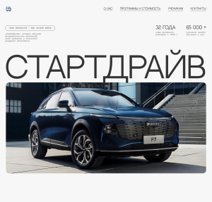 СтартДрайв (тестовая работа на позицию Веб-дизайнер)