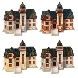 Моделирование домиков для сайта компании TEGOLA