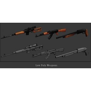 Weapons (low poly)