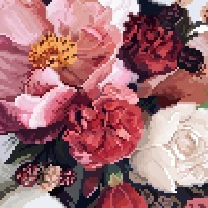 Цветы в стиле пиксель арт