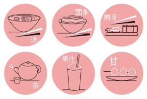 Иконки для японского ресторана