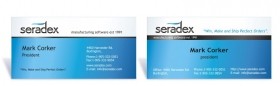 «SERADEX», дизайн визитки.
