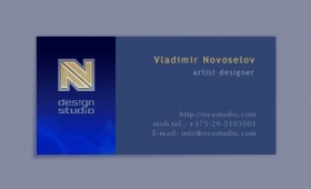 «НВА», дизайн визитки.