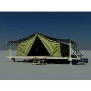 Военная палатка.
