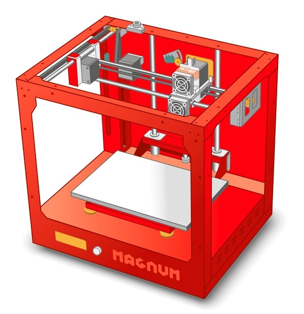 Иллюстрация 3D-принтера для инструкции