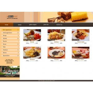 Сайт для ресторана