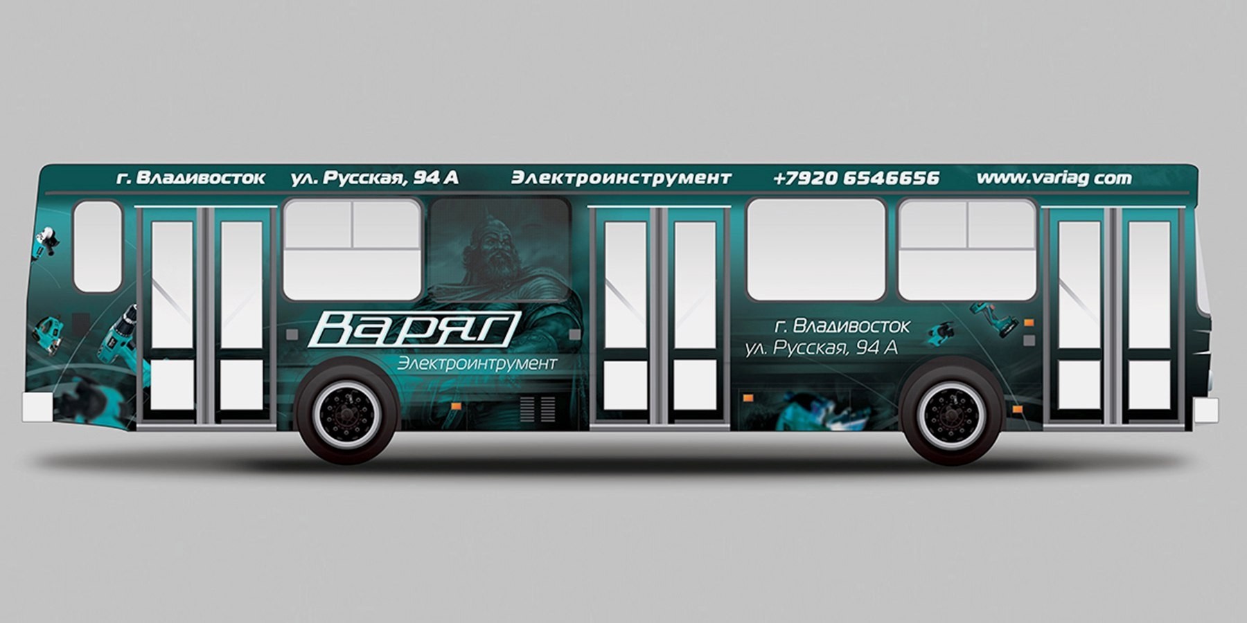 брендирование автобуса