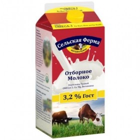 Упаковка молока "Сельская ферма"